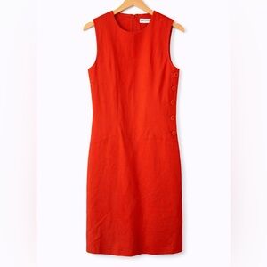 Ann Taylor Vibrant Red Dress size 6